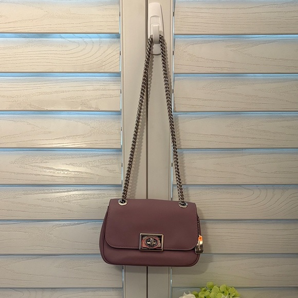 Coach Lavender Crossbody Bag with Silver Accents EUC - Picture 14 of 14